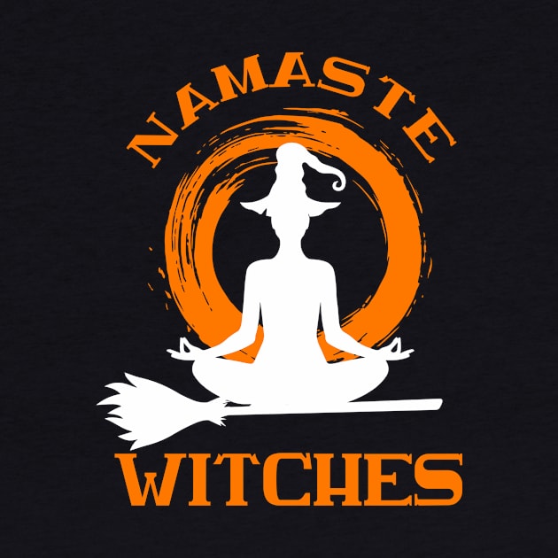 Halloween Yoga Namaste Witches by thuden1738
